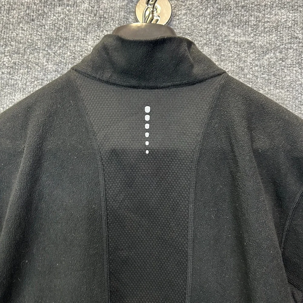 The North Face Fleece 1/4 Zip Sweatshirt Mens Black Running Pullover - Large
